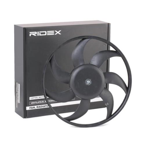 RIDEX 508R0038 Kühlerlüfter Lüfter Motorkühlung ohne Kühlerlüfterrahmen (Zarge) Bild RIDEX 508R0038 Kühlerlüfter Lüfter Motorkühlung ohne Kühlerlüfterrahmen (Zarge)