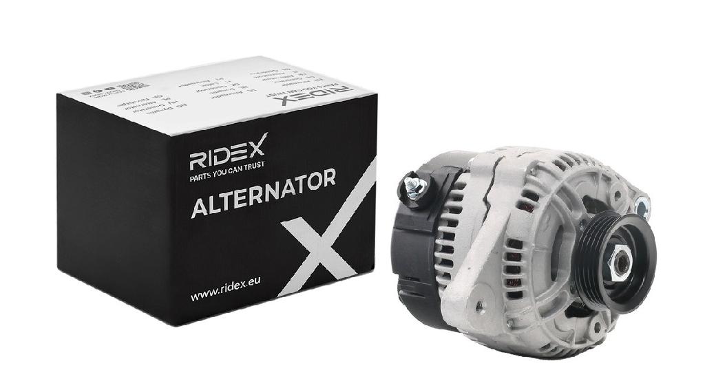 RIDEX 4G0713 Lichtmaschine 75A 12V Drehrichtung gegen den Uhrzeigersinn mit
