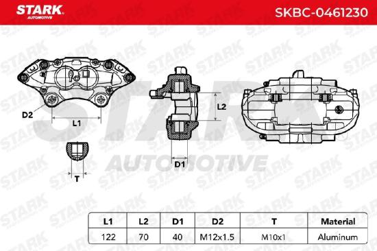 STARK SKBC-0461230 Bremssattel Bremszange Vorne rechts für BMW 1 Schrägheck für Bild STARK SKBC-0461230 Bremssattel Bremszange Vorne rechts für BMW 1 Schrägheck für