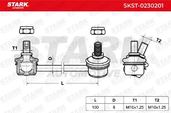 STARK 1x Koppelstange Stabilisator Hinten links für TOYOTA RAV 4 II Bild STARK 1x Koppelstange Stabilisator Hinten links für TOYOTA RAV 4 II