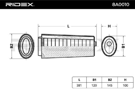 RIDEX 8A0010 Motor Luftfilter Filtereinsatz mit Vorfilter für BMW 3 Touring Bild RIDEX 8A0010 Motor Luftfilter Filtereinsatz mit Vorfilter für BMW 3 Touring