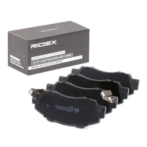 RIDEX Bremsbelagsatz Bremsbeläge Vorne für HONDA CIVIC VI Hatchback (EJ, EK) Bild RIDEX Bremsbelagsatz Bremsbeläge Vorne für HONDA CIVIC VI Hatchback (EJ, EK)