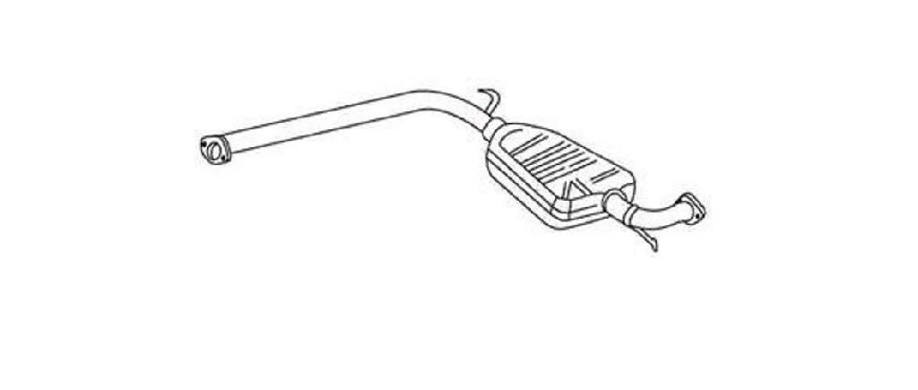 VEGAZ Mittelschalldämpfer für ALFA ROMEO 166 (936)