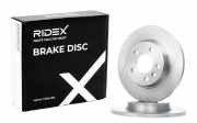 RIDEX 82B0654 2x Bremsscheiben Hinten Ø280mm voll für VW 701615601