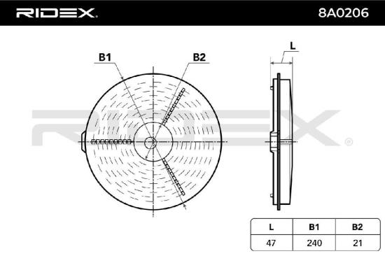 RIDEX 8A0206 Motor Luftfilter Filtereinsatz für SUZUKI SWIFT II Schrägheck Bild RIDEX 8A0206 Motor Luftfilter Filtereinsatz für SUZUKI SWIFT II Schrägheck