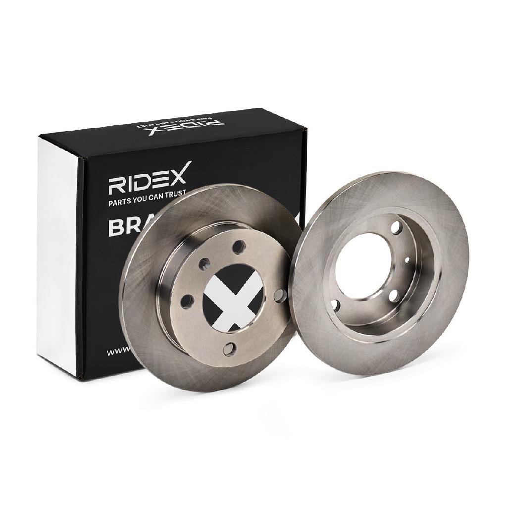 RIDEX 82B0983 2x Bremsscheiben Vorne Ø221mm voll für FORD FIESTA II (FBD)
