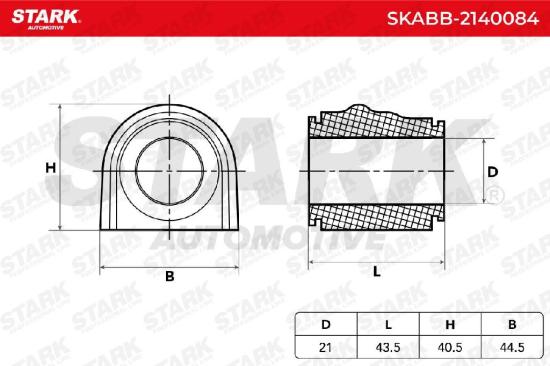 STARK SKABB-2140084 Stabilisatorlager Gummilager Lagerung Vorne Bild STARK SKABB-2140084 Stabilisatorlager Gummilager Lagerung Vorne