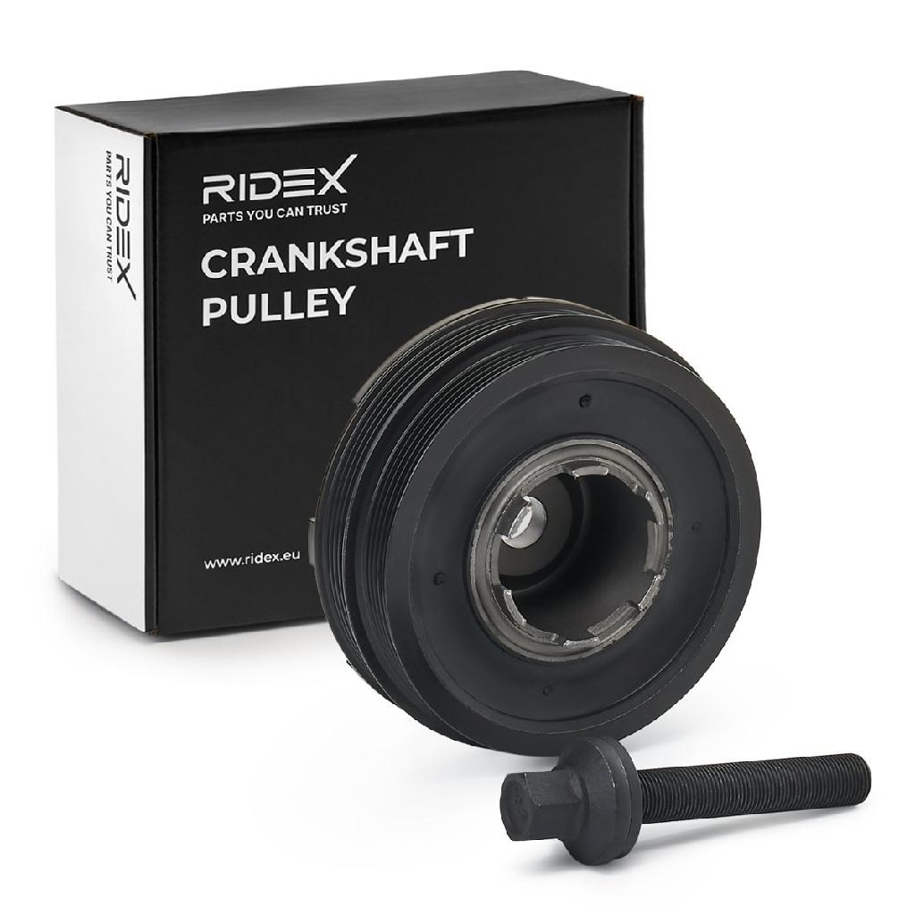 RIDEX 3213B0161 Riemenscheibe Kurbelwelle 145,0mm Kurbelwellenriemenscheibe