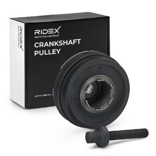 RIDEX 3213B0161 Riemenscheibe Kurbelwelle 145,0mm Kurbelwellenriemenscheibe Bild RIDEX 3213B0161 Riemenscheibe Kurbelwelle 145,0mm Kurbelwellenriemenscheibe