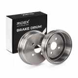 RIDEX 123B0155 2x Bremstrommeln Set Hinten InnenØ200mm AußenØ235mm