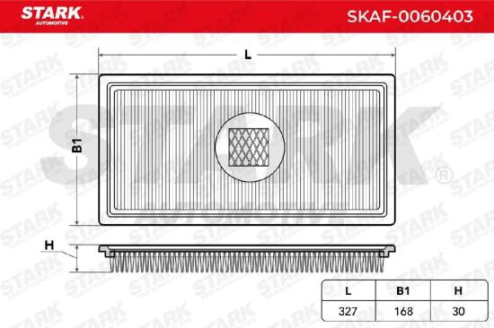 STARK SKAF-0060403 Motor Luftfilter RechtEckig Filtereinsatz für JEEP COMPASS Bild STARK SKAF-0060403 Motor Luftfilter RechtEckig Filtereinsatz für JEEP COMPASS