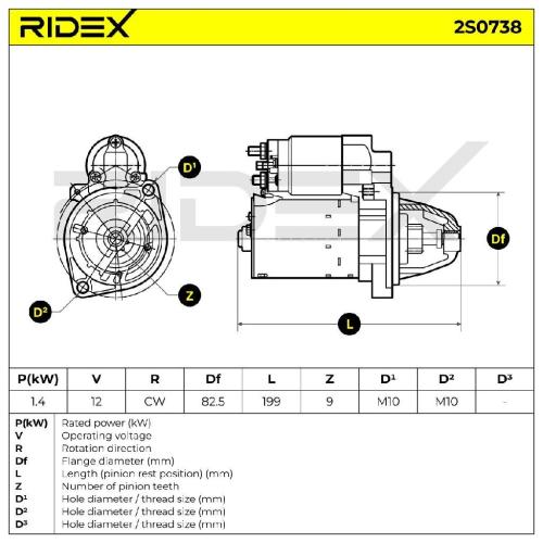 RIDEX Motor Starter/Anlasser 1,3kW passend für MERCEDES-BENZ C-Klasse Limousine Bild RIDEX Motor Starter/Anlasser 1,3kW passend für MERCEDES-BENZ C-Klasse Limousine
