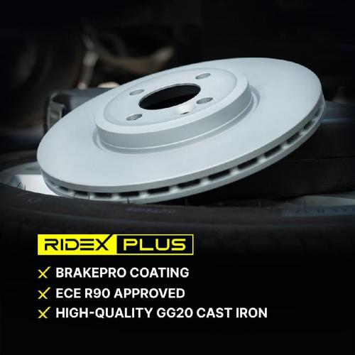 RIDEX PLUS 82B0018P 2x Bremsscheiben Hinten Ø253mm voll für VW 5C0615601A Bild RIDEX PLUS 82B0018P 2x Bremsscheiben Hinten Ø253mm voll für VW 5C0615601A