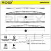 2x RIDEX Scheibenwischer Satz Wischerblätter Satz ohne Spoiler Vorne Länge 1: Bild 2x RIDEX Scheibenwischer Satz Wischerblätter Satz ohne Spoiler Vorne Länge 1: