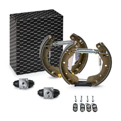RIDEX Bremsenset Trommelbremse Bremsbacken Satz mit Radbremszylinder mit Hinten Bild RIDEX Bremsenset Trommelbremse Bremsbacken Satz mit Radbremszylinder mit Hinten