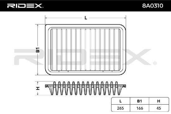 RIDEX 8A0310 Motor Luftfilter Filtereinsatz für SUZUKI SWIFT III (MZ, EZ) Bild RIDEX 8A0310 Motor Luftfilter Filtereinsatz für SUZUKI SWIFT III (MZ, EZ)