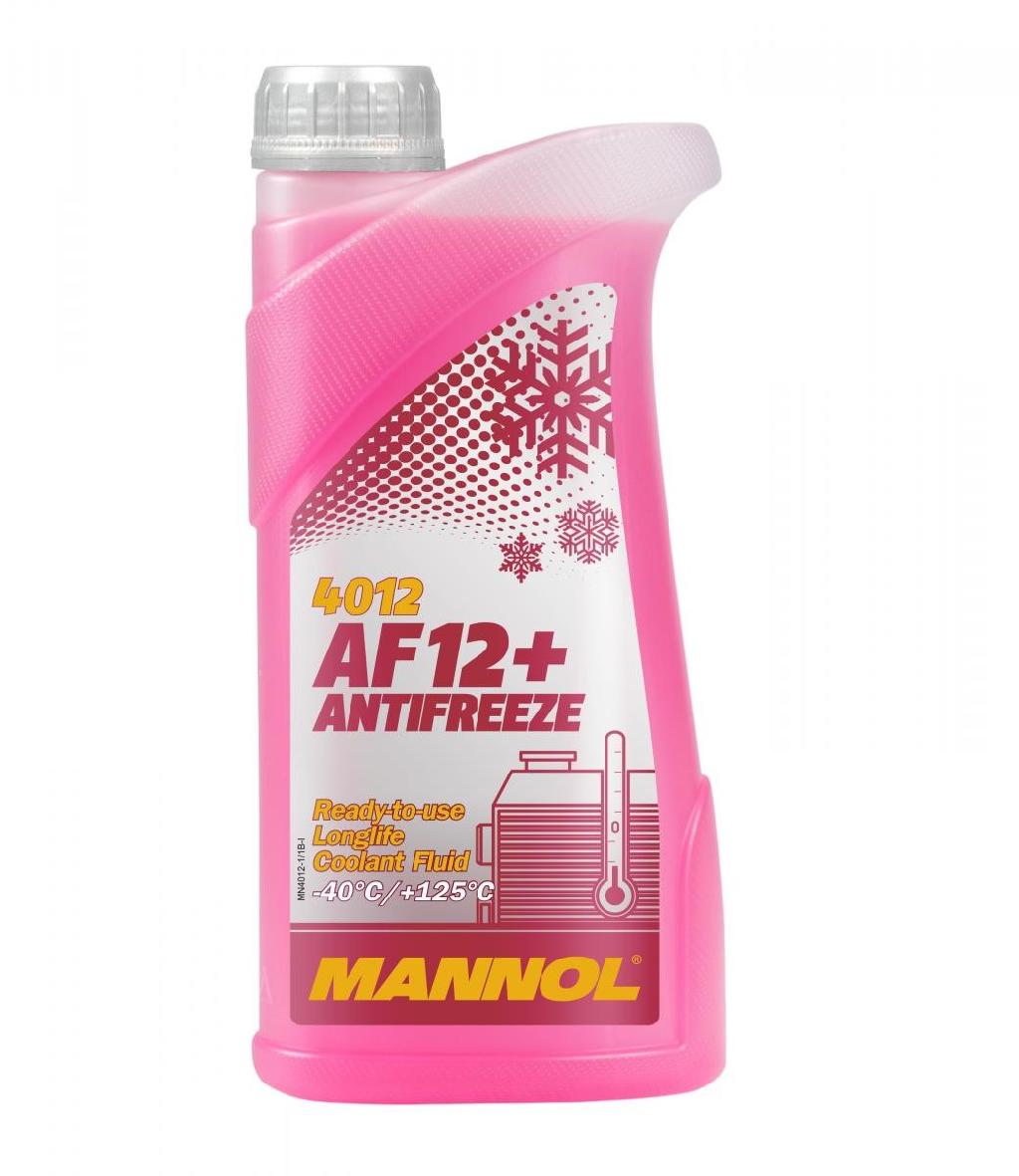 MANNOL Kühlmittel Kühlflüssigkeit G12+ type D Rot Fertigmischung 1L bis +125°C