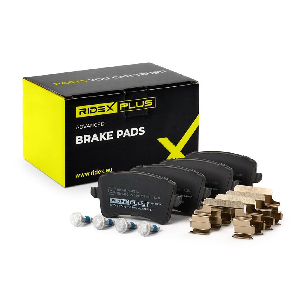 RIDEX PLUS Bremsbelagsatz Bremsbeläge Hinten für AUDI A4 Avant (8K5, B8) Q5