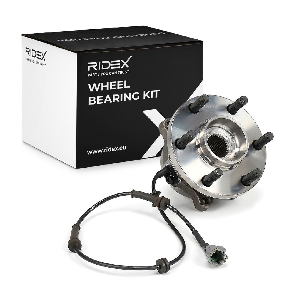 RIDEX 654W0830 Radlagersatz pro 1 Rad Vorne beidseitig für NISSAN 40202JR70C