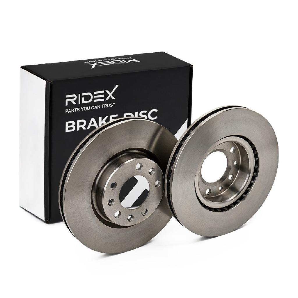 RIDEX 82B1096 2x Bremsscheiben Vorne Ø283mm Belüftet passend für PEUGEOT