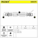 RIDEX Bremsschlauch 83B0278 HINTEN BREMSSCHLÄUCHE für PORSCHE 944 924 Coupe 968