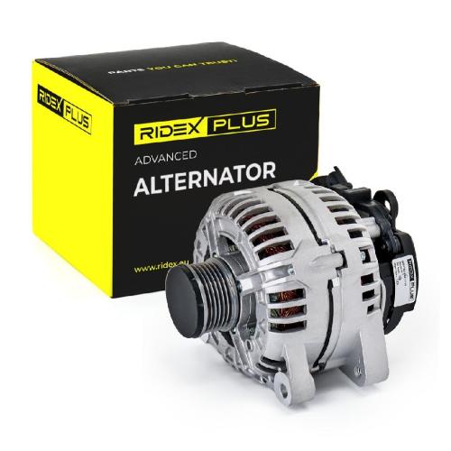 RIDEX PLUS Lichtmaschine 150A 12V mit Freilaufriemenscheibe passend für PEUGEOT Bild RIDEX PLUS Lichtmaschine 150A 12V mit Freilaufriemenscheibe passend für PEUGEOT