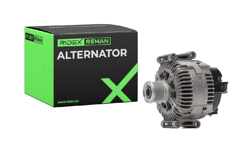 RIDEX REMAN 4G0153R Lichtmaschine 180A 12V Drehrichtung im Uhrzeigersinn mit