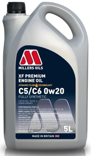 MILLERS OILS Motoröl 0W-20 XF Premium Motor Öl ACEA C5 ACEA C6 API SP-RC C5/C6 Bild MILLERS OILS Motoröl 0W-20 XF Premium Motor Öl ACEA C5 ACEA C6 API SP-RC C5/C6