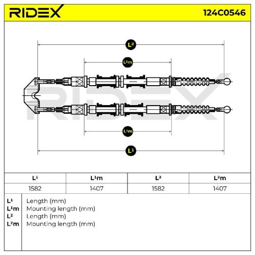 RIDEX Handbremsseil für OPEL COMBO Kasten/Kombi Bild RIDEX Handbremsseil für OPEL COMBO Kasten/Kombi