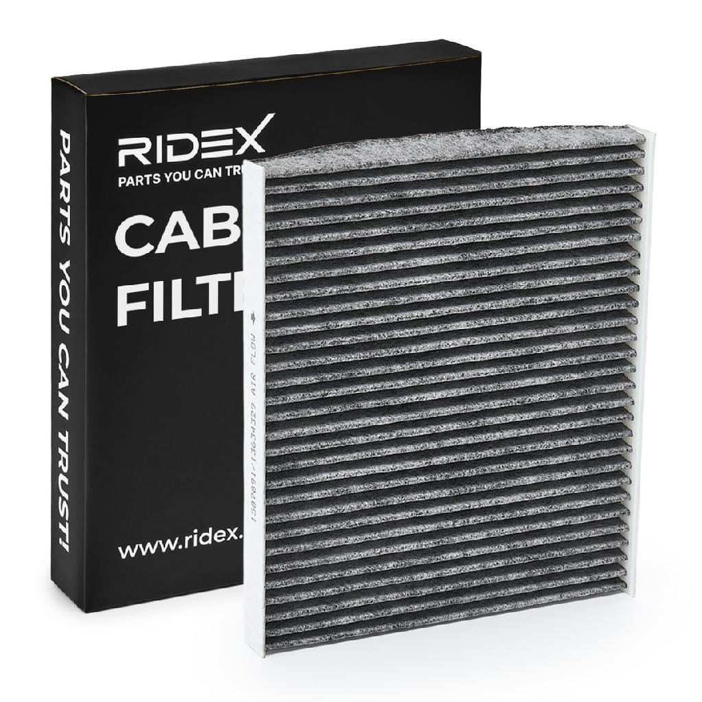 RIDEX 424I0400 Innenraumfilter Pollenfilter Aktivkohlefilter Höhe: 25 Breite: