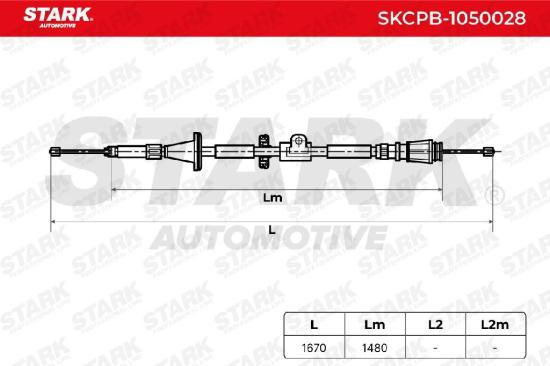 STARK Handbremsseil Hinten Rechts Links für VOLVO V70 I (875, 876) Bild STARK Handbremsseil Hinten Rechts Links für VOLVO V70 I (875, 876)