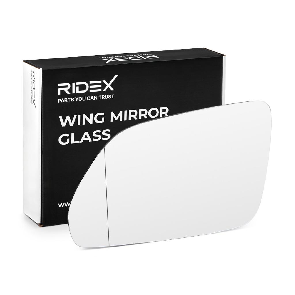 RIDEX 1914M0075 Spiegelglas Glas Aussenspiegel asphärisch links für VW POLO (9N)