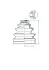 Faltenbalg, Antriebswelle SPIDAN 190972 Bild Faltenbalg, Antriebswelle SPIDAN 190972
