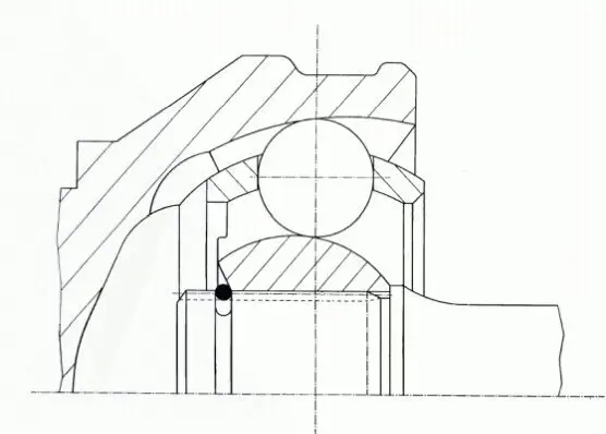 Gelenksatz, Antriebswelle SPIDAN 21030 Bild Gelenksatz, Antriebswelle SPIDAN 21030