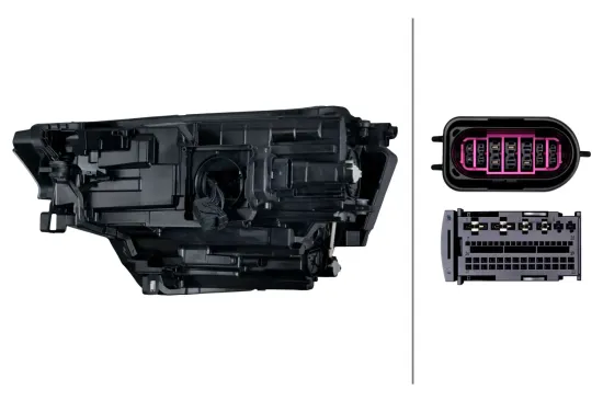 Hauptscheinwerfer 12 V rechts HELLA 1EX 016 263-521 Bild Hauptscheinwerfer 12 V rechts HELLA 1EX 016 263-521