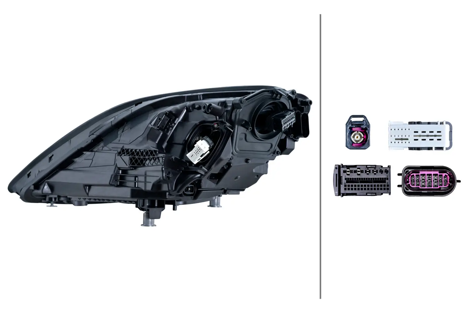 Hauptscheinwerfer 12 V rechts HELLA 1EX 016 351-921