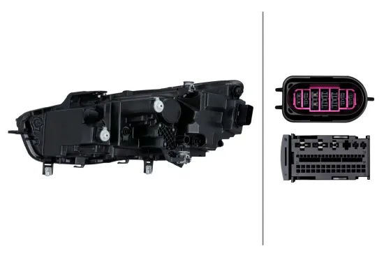 Hauptscheinwerfer 12 V rechts HELLA 1LX 016 810-481 Bild Hauptscheinwerfer 12 V rechts HELLA 1LX 016 810-481