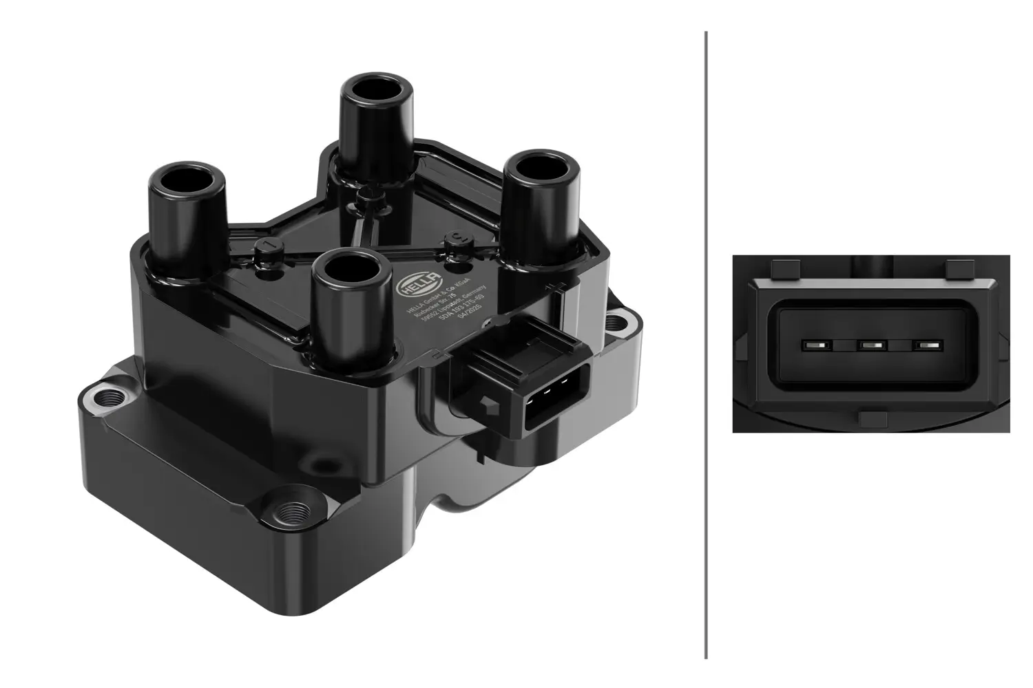 Zündspule 12 V HELLA 5DA 193 175-691