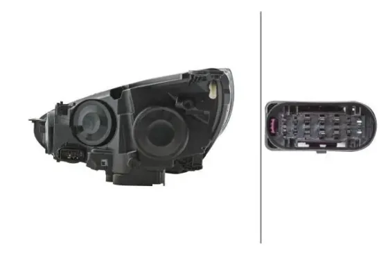 Hauptscheinwerfer 12 V rechts HELLA 1EE 354 827-081 Bild Hauptscheinwerfer 12 V rechts HELLA 1EE 354 827-081