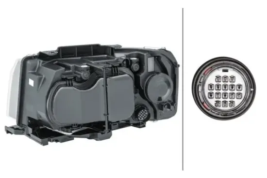 Hauptscheinwerfer 12 V rechts HELLA 1EL 354 025-061 Bild Hauptscheinwerfer 12 V rechts HELLA 1EL 354 025-061