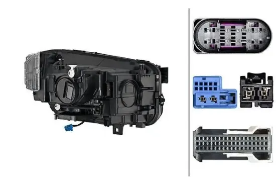 Hauptscheinwerfer 12 V links HELLA 1EX 013 080-611 Bild Hauptscheinwerfer 12 V links HELLA 1EX 013 080-611