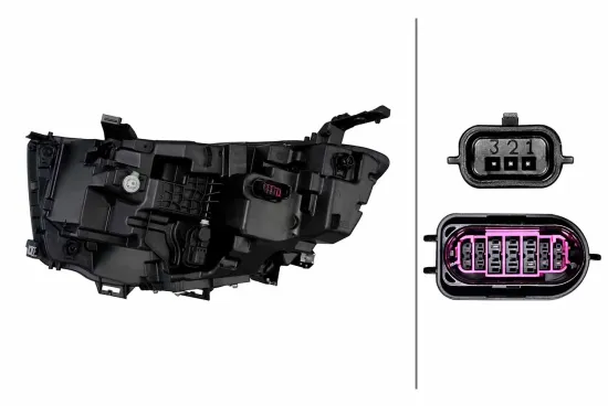Hauptscheinwerfer 12 V rechts HELLA 1EX 015 150-621 Bild Hauptscheinwerfer 12 V rechts HELLA 1EX 015 150-621