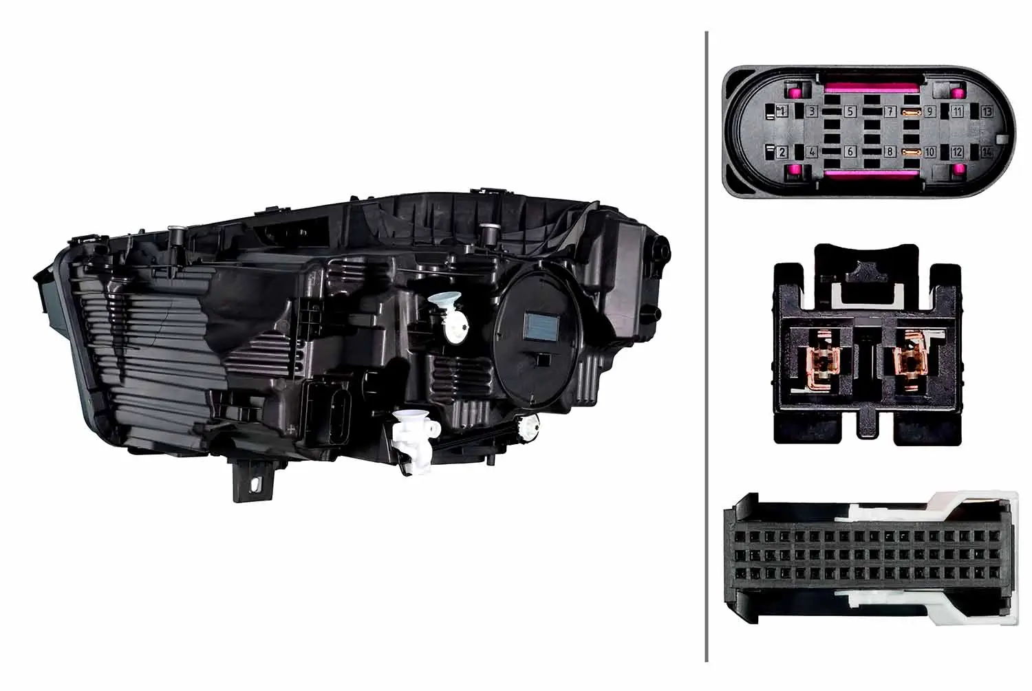 Hauptscheinwerfer 12 V rechts HELLA 1EX 015 568-121