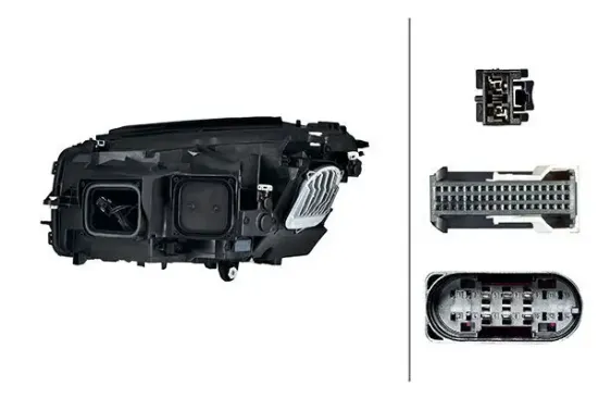 Hauptscheinwerfer 12 V rechts HELLA 1EX 354 877-181 Bild Hauptscheinwerfer 12 V rechts HELLA 1EX 354 877-181