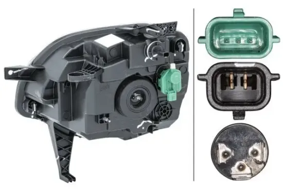 Hauptscheinwerfer 12 V rechts HELLA 1LD 011 561-041 Bild Hauptscheinwerfer 12 V rechts HELLA 1LD 011 561-041