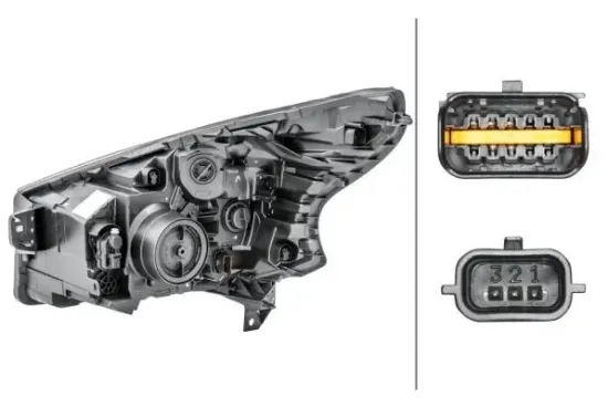 Hauptscheinwerfer 12 V rechts HELLA 1LE 011 410-481 Bild Hauptscheinwerfer 12 V rechts HELLA 1LE 011 410-481