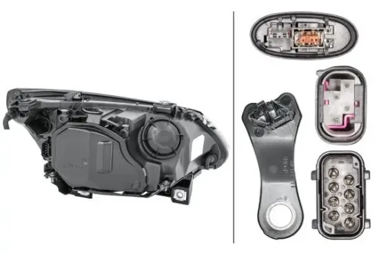 Hauptscheinwerfer 12 V links HELLA 1LL 163 081-001 Bild Hauptscheinwerfer 12 V links HELLA 1LL 163 081-001