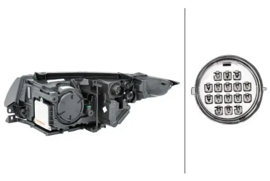 Hauptscheinwerfer 12 V rechts HELLA 1LL 354 806-041 Bild Hauptscheinwerfer 12 V rechts HELLA 1LL 354 806-041