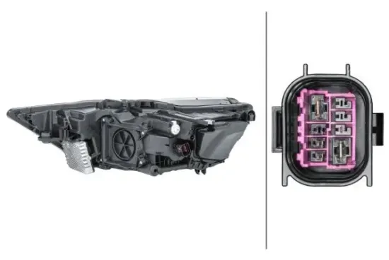 Hauptscheinwerfer 12 V rechts HELLA 1ZX 013 376-121 Bild Hauptscheinwerfer 12 V rechts HELLA 1ZX 013 376-121