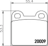 Bremsbelagsatz, Scheibenbremse HELLA 8DB 355 006-991 Bild Bremsbelagsatz, Scheibenbremse HELLA 8DB 355 006-991